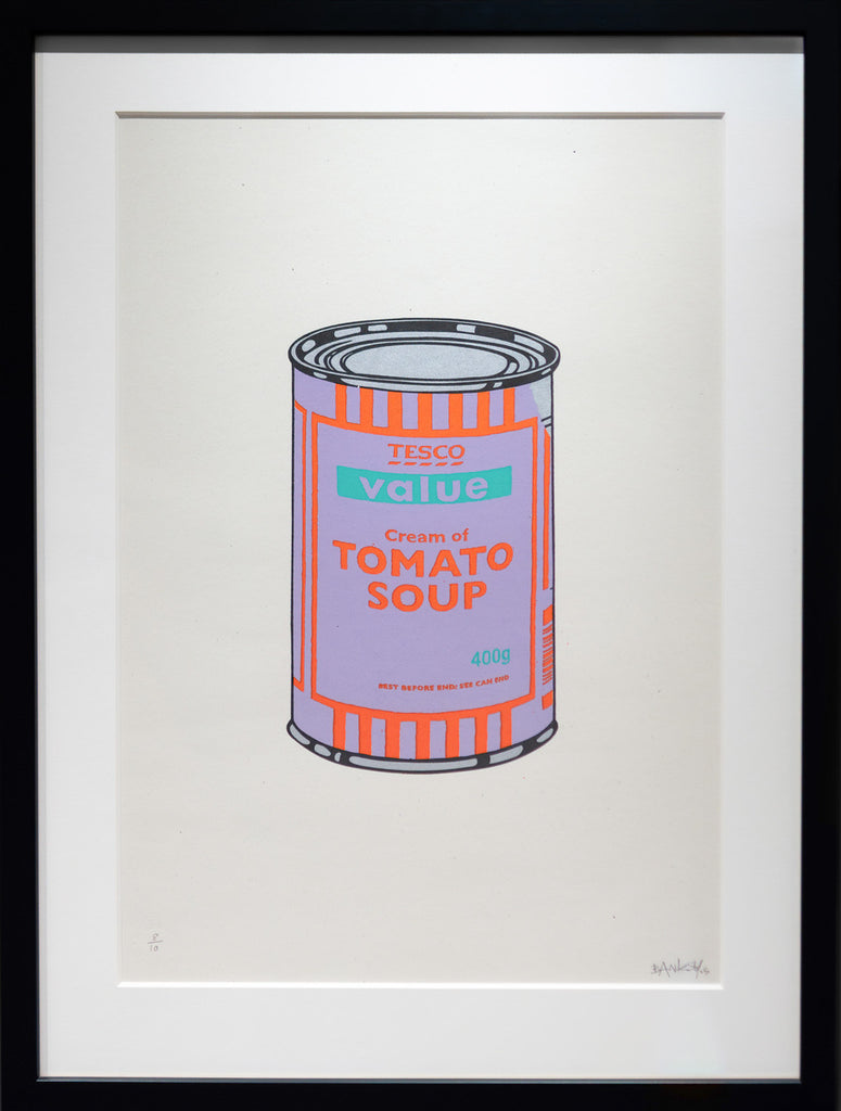 Soup Can (Violet, Orange and Mint) – Banksy – Hancock Gallery
