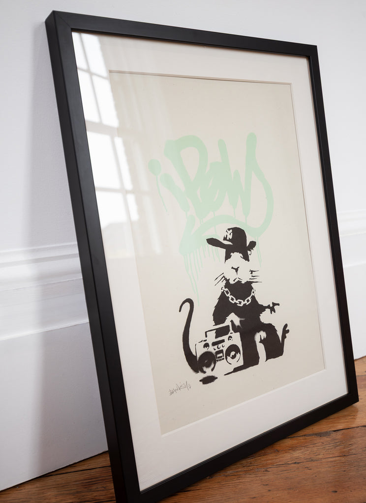 Gangsta Rat (Mint Green) – Banksy – Hancock Gallery