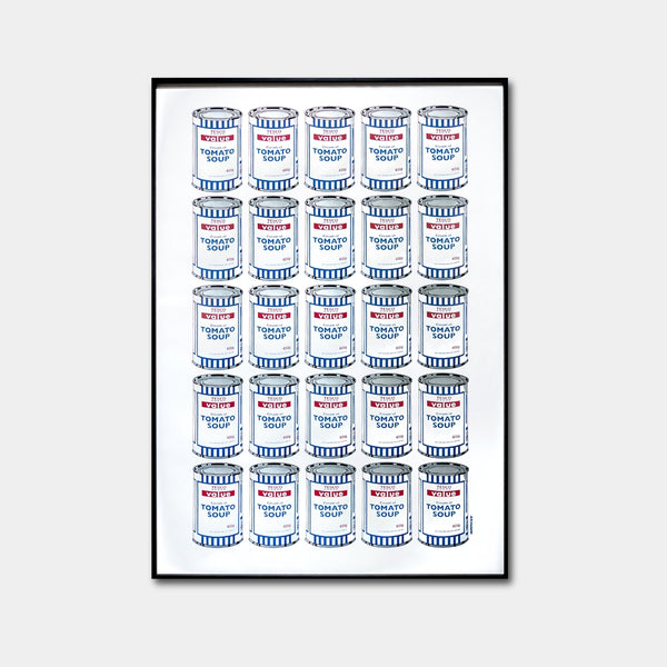 バンクシー】『 Banksy 「Soup Can (BLUE/WHITE)」 WCP リ