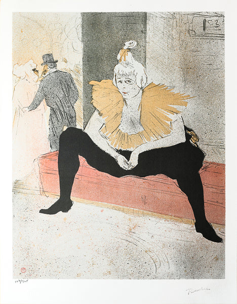 La Clownesse assise (Mademoiselle CHA-U-KA-O) – Henri de Toulouse-Lautrec  (1864-1901) – Hancock Gallery