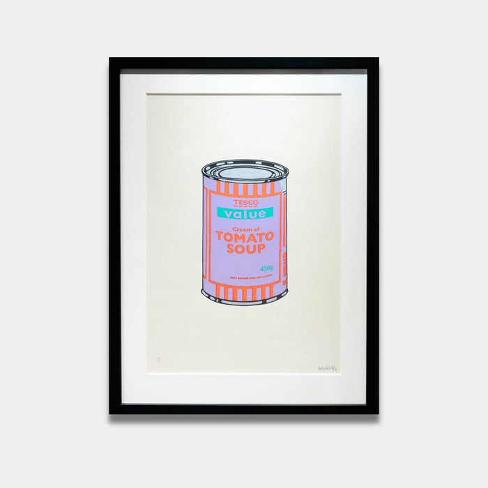 Soup Can (Violet, Orange and Mint)