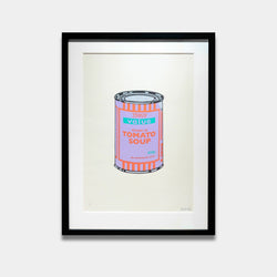 Soup Can (Violet, Orange and Mint)