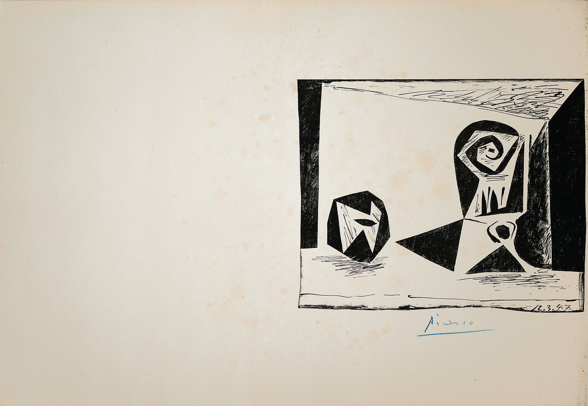 Composition au verre à pied (Bloch 431; Mourlot 77)