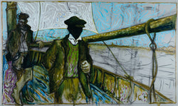 Man Leaning On A Broom (Oyster Catchers, Thames Estuary 1932)