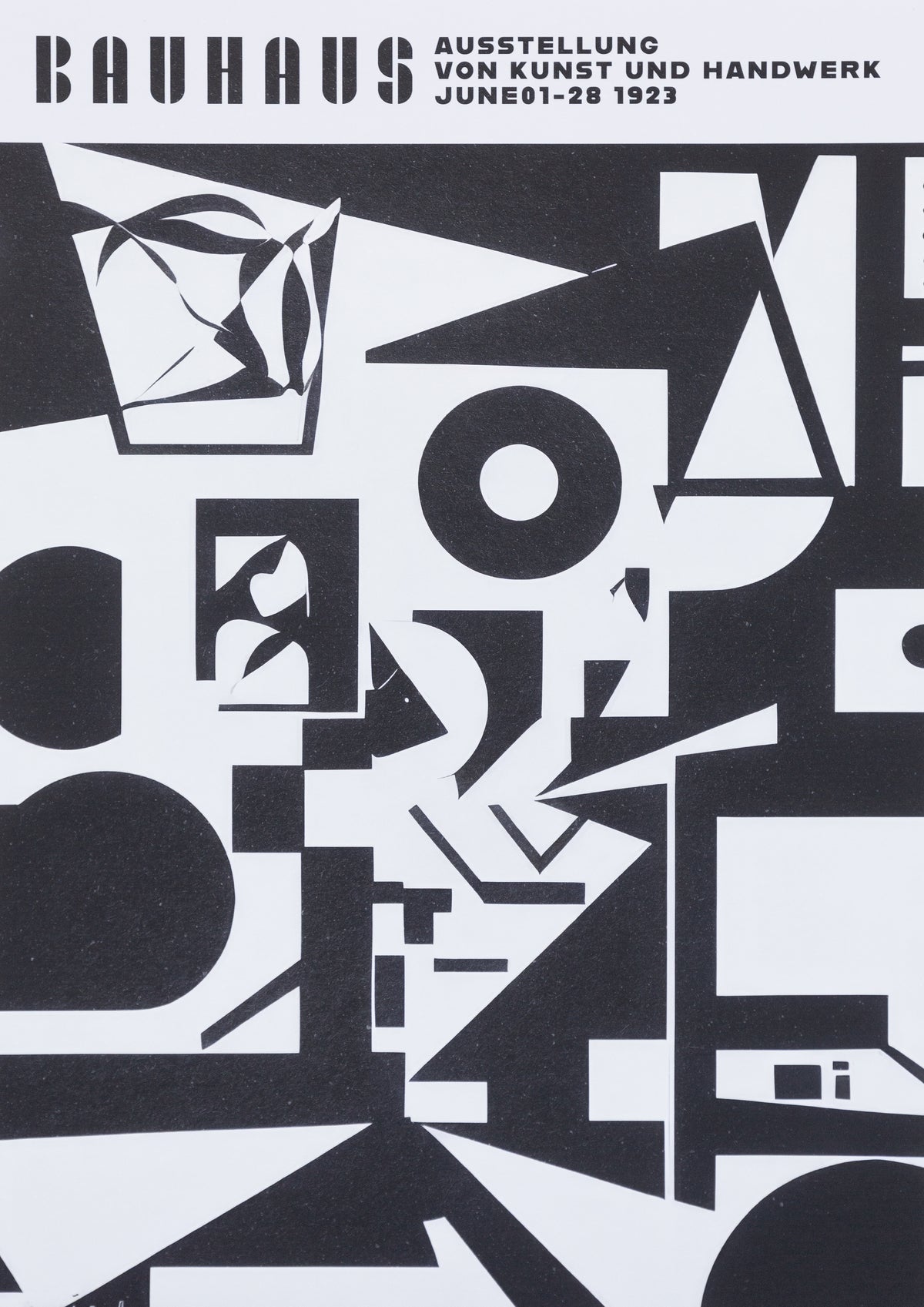 Bauhaus Shapes Black and White