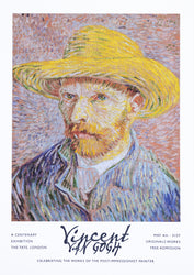 Van Gogh Self Portrait with Straw Hat