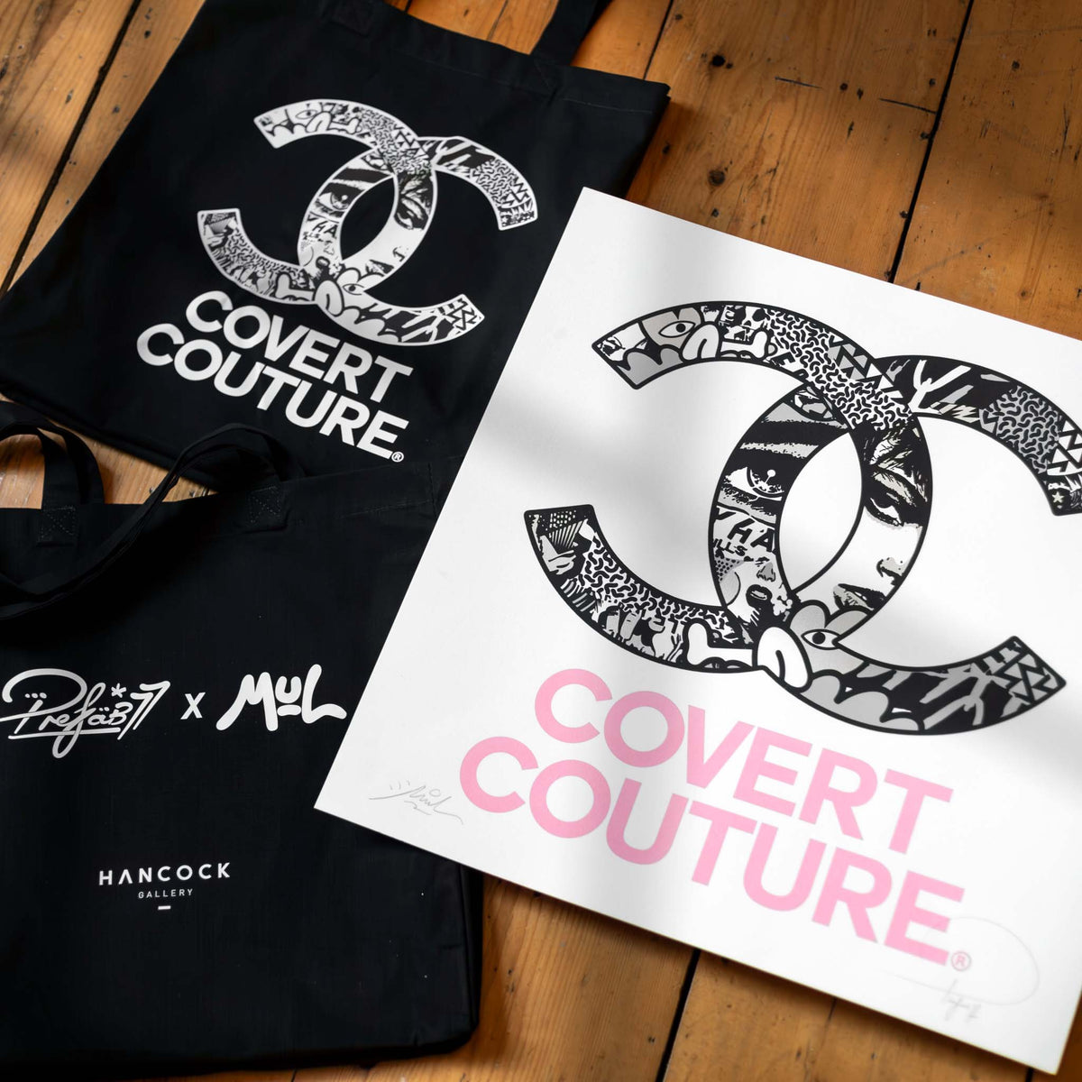 Covert Couture Bundle: Screenprint & Tote Bag