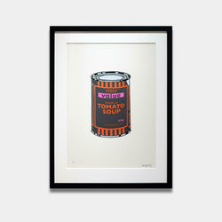 Soup Can (Black, Orange and Pink)