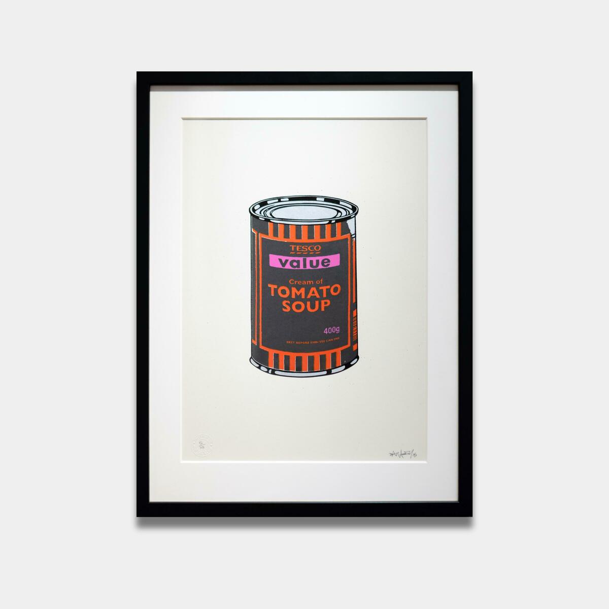 Soup Can (Black, Orange and Pink)