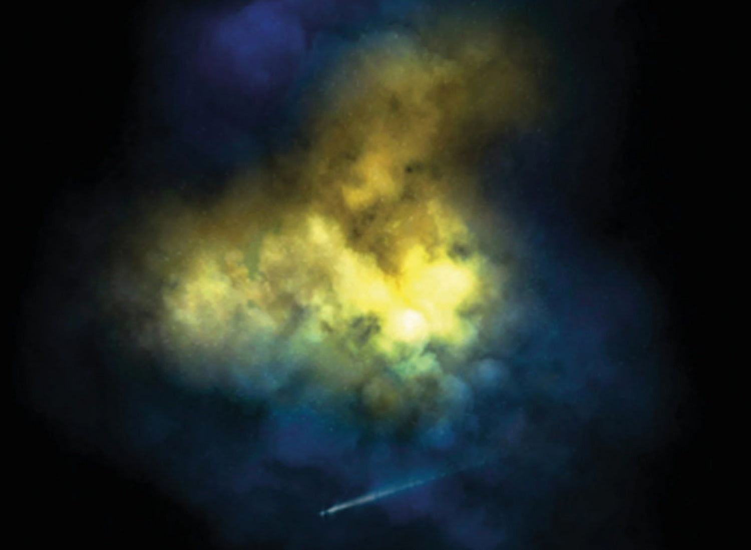 Galaxy Explosion (Diamond Dust - Yellow)